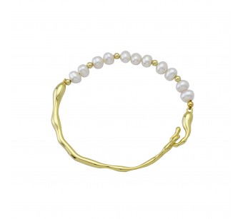 Fixed "Liquid" Pearls Bracelet