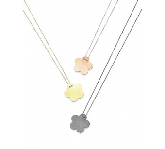 Silver flower necklace