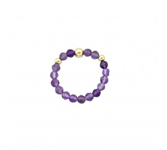 Faceted Cut Stone Ring