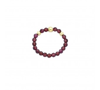 Faceted Cut Stone Ring