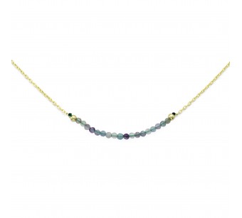 Faceted Cut Stone Necklace