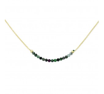 Faceted Cut Stone Necklace