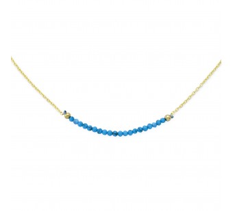 Faceted Cut Stone Necklace