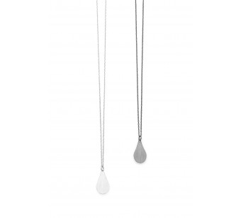 Silver drop necklace