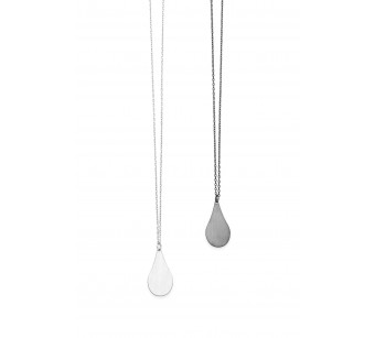 Silver drop necklace
