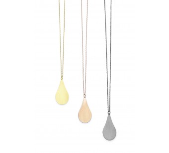 Silver drop necklace
