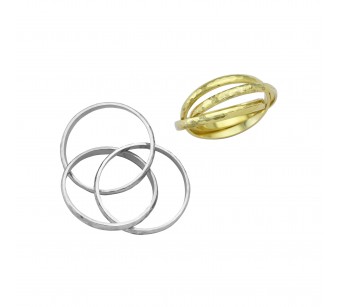 Τριπλό Σφυρήλατο Δαχτυλίδι