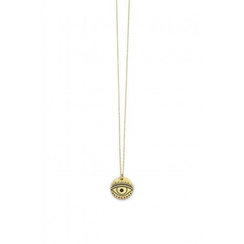 Silver egyptian eye necklace