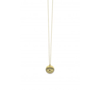 Silver egyptian eye necklace
