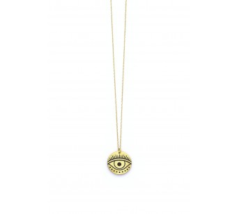 Silver egyptian eye necklace