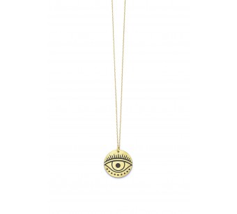 Silver egyptian eye necklace