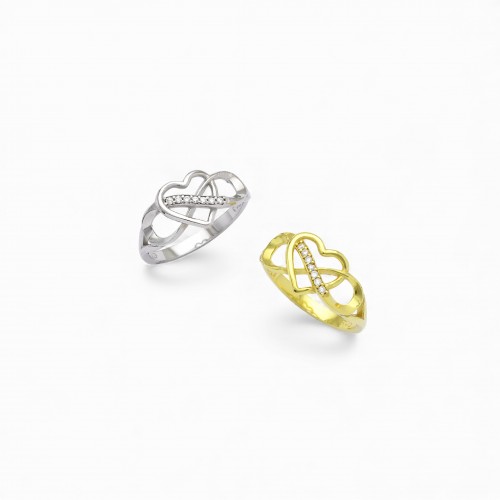 Heart & Infinity Ring