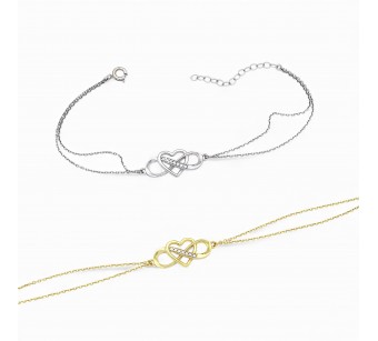 Heart & Infinity Bracelet