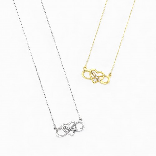 Heart & Infinity Necklace