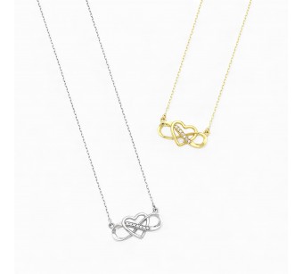 Heart & Infinity Necklace