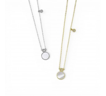 Round Disk Necklace
