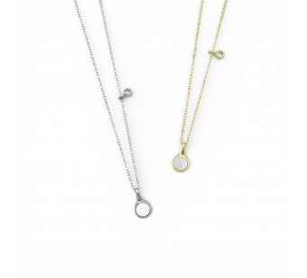Round Disk Necklace