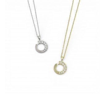 Hanging Hoop Necklace