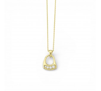 Hanging Hoop Necklace