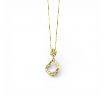 Hanging Hoop Necklace