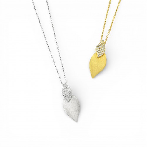 Double Leaf Necklace