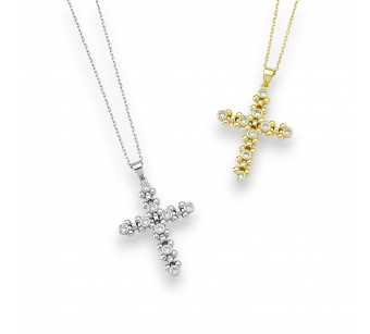 Marbles Cross Necklace