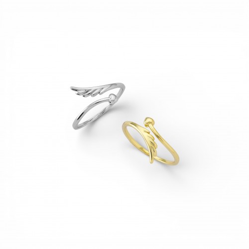 Feather By Pass Ring