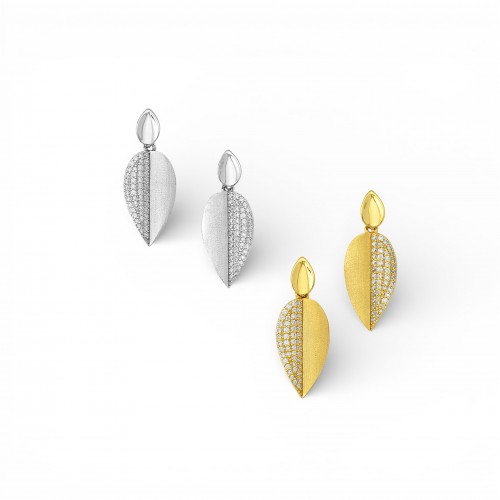 Double Leaf Earrings