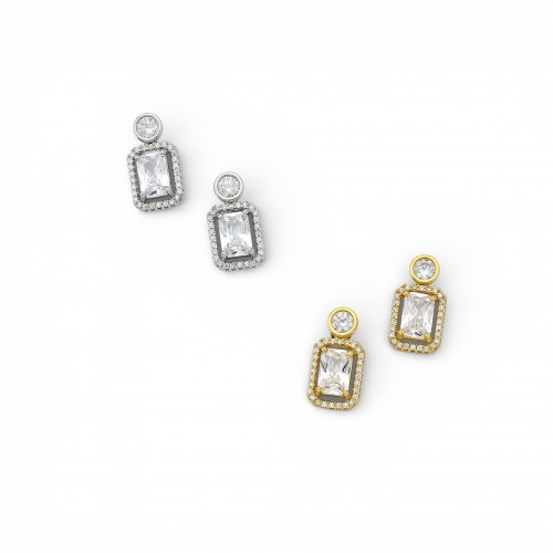 Rectangular Hanging Earrings