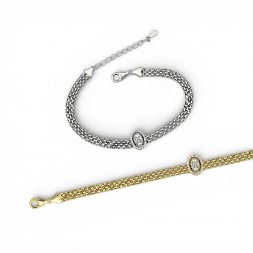 Triple Chain Bracelet