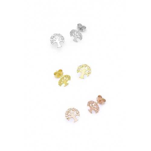 Silver tree of life earrings