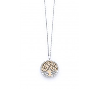 Silver tree of life necklace