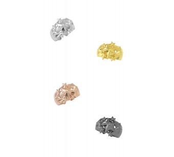 Silver stars ring