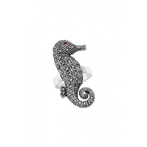 Sea horse ring
