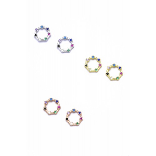 Silver earrings