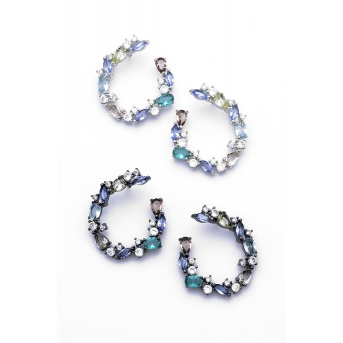 Silver earrings