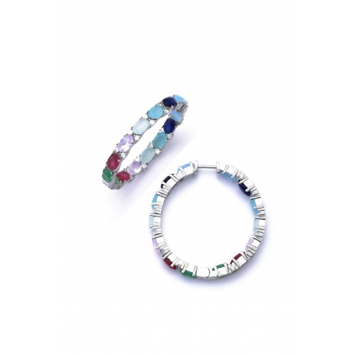 Silver earrings