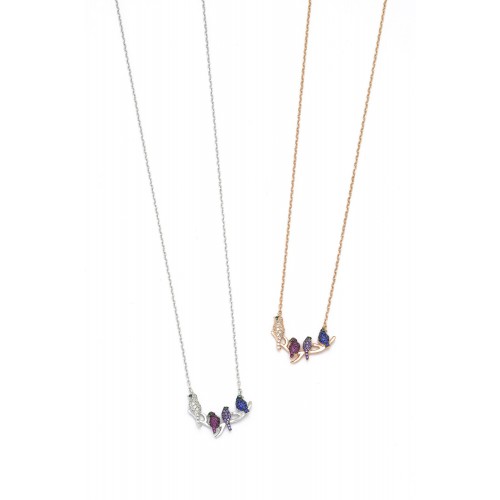 Birds on a twig necklace