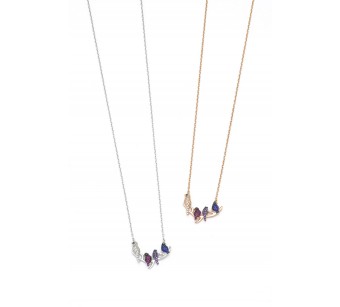 Birds on a twig necklace