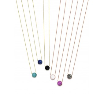 Circle disk necklace