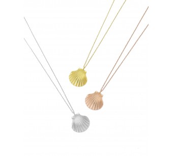 Clam shell necklace