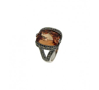 Silver marcasite ring 2
