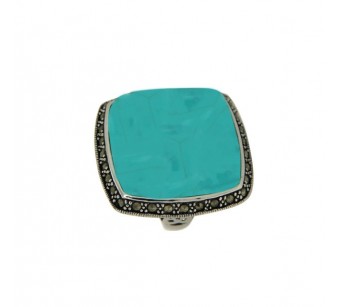 Silver marcasite ring 2
