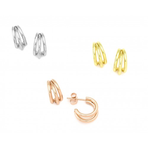 Triple Hoop Earrings