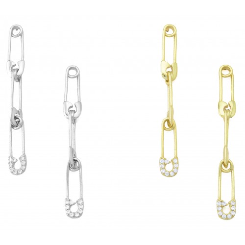 Safety Pin Earrings
