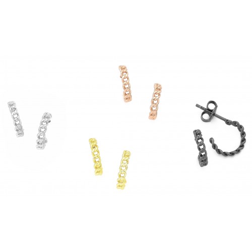 Hoop-Chain Earrings