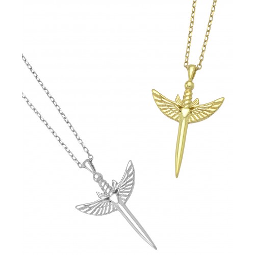 Winged Sword Necklace