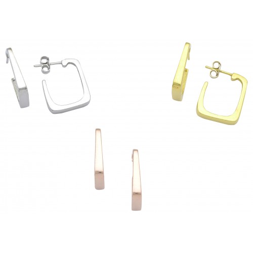 Rectangle Hoop Earrings