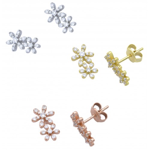 Double daises earrings