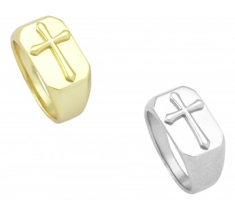 Cross Signet Ring
